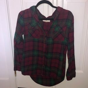 Thread & Supply Flannel with hood!